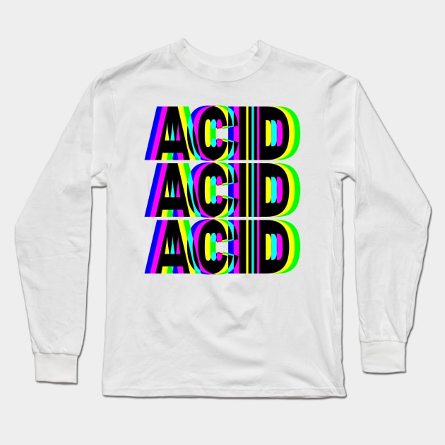 Acid Long Sleeve T-Shirt by BIGUP
